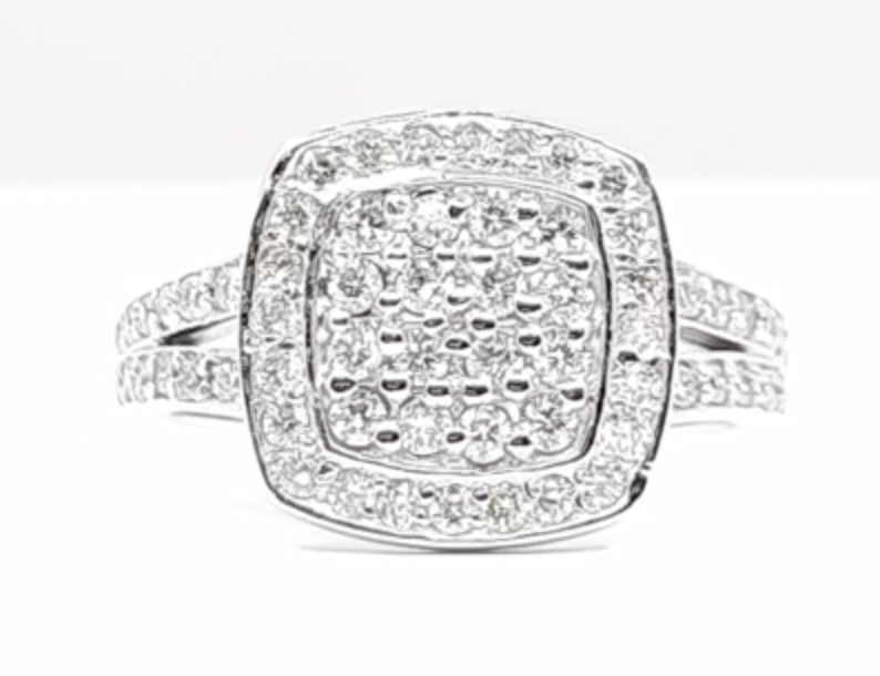 Amante Diamond Ring Women's 0.85ct tw with 14kt Gold