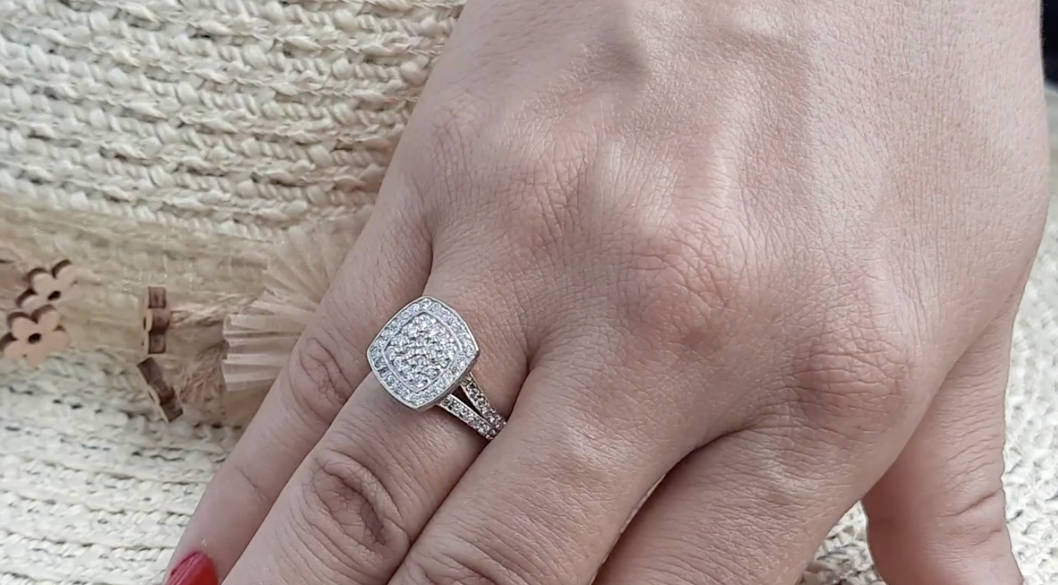 Amante Diamond Ring Women's 0.85ct tw with 14kt Gold Two-Tone