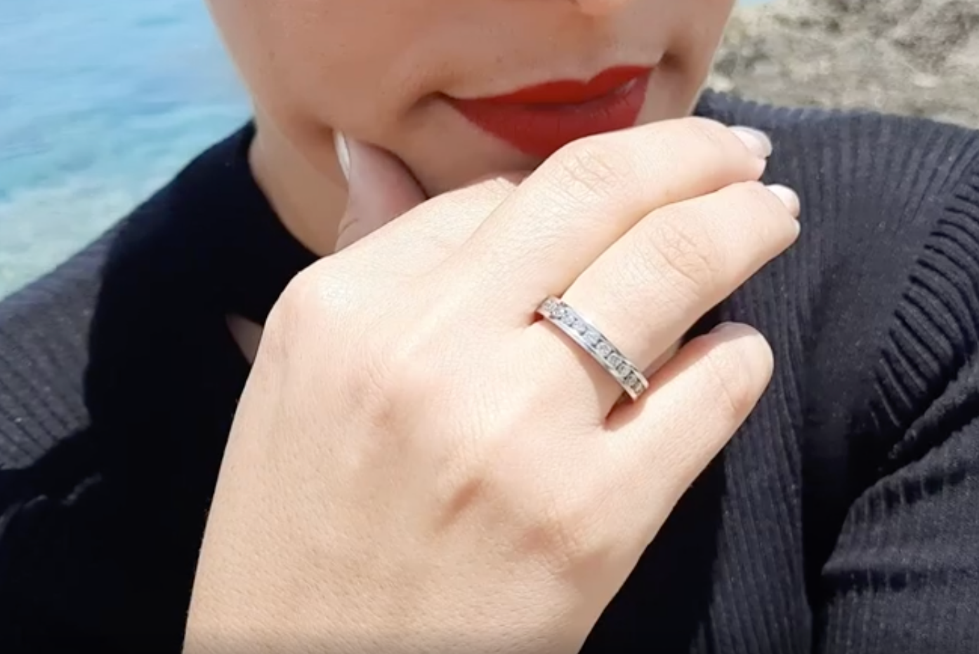 Diamond Channel Eternity Band Women's 1.00cttw 14kt Gold