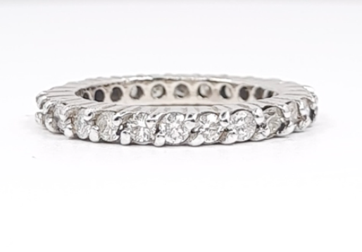 Diamond Eternity Band Women's Ring 1.10 ct tw 14kt Gold