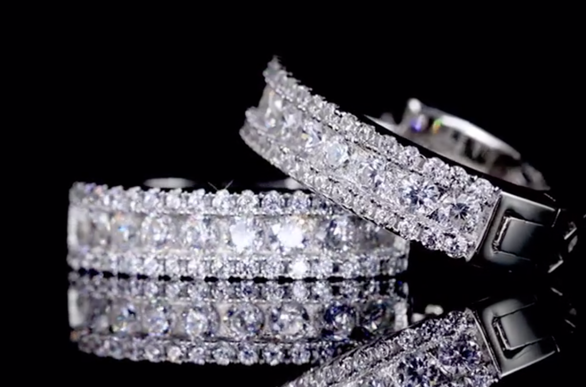 SeaFraa Diamond Hoop Earring set in 14k Gold(2.60ct TW)