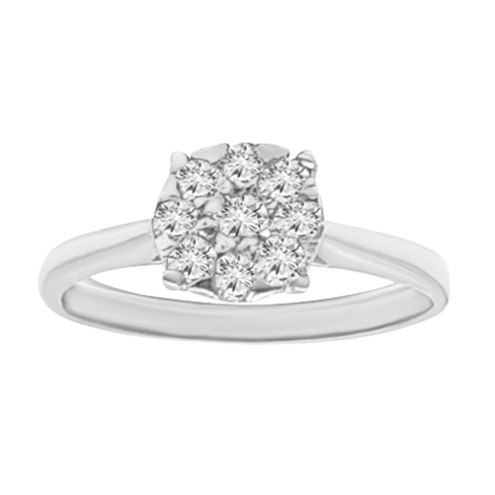 1Look Halo Diamond Ring Women's 0.40ct tw with 14kt Gold