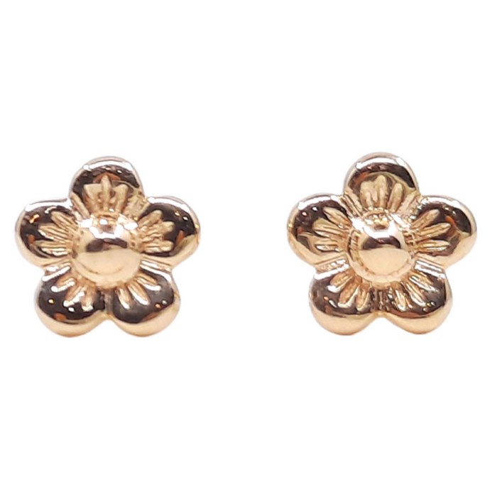 14kt Gold Baby Flower Earrings
