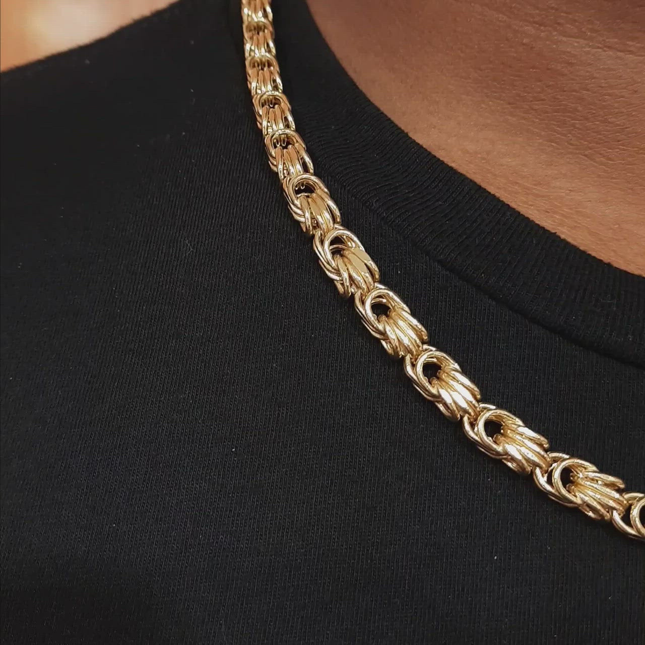 Byzantine Chain Heavy 14k 6MM - All lengths available