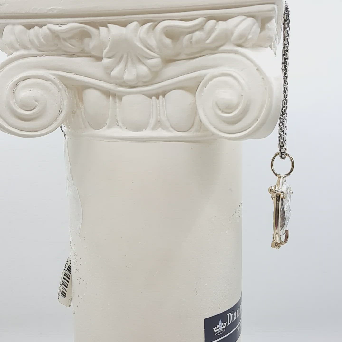 Athena and Owl replica Coin with 14kt Gold Frame - Free Chain Included!