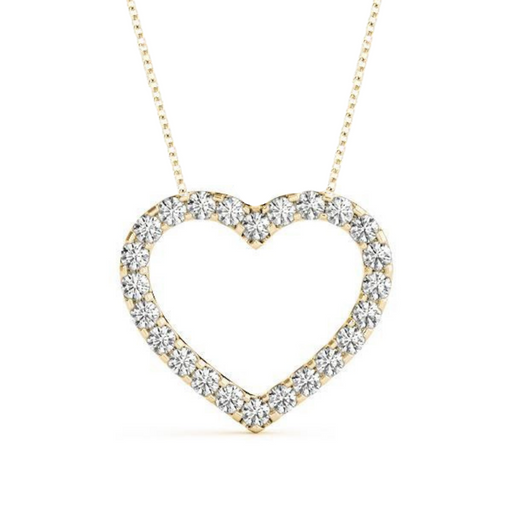 Diamond Heart Necklace 1.00 ct tw 14kt Gold