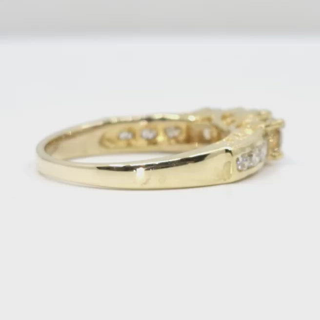 Three Stone Diamond Ring Women's 1.20cttw with 14kt Gold