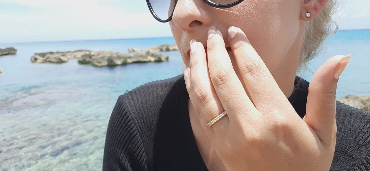 Diamond Eternity Band Women's Ring 1.10 ct tw 14kt Gold