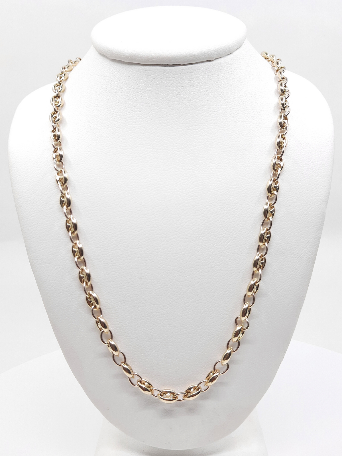 Puff Mariner Chain 14k 6MM - All lengths available — Diamond Marquise